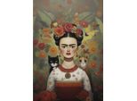 Pittura Con Cornice Quadro - Frida Cats 40X50 Cm