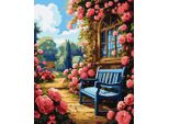 Pittura Con I Numeri E La Cornice Quadri Da Dipingere - Giardino Fiorito 40X50 Cm