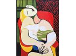 Pittura Da Numeri Con Telaio Quadro - Donna Cubismo 40X50 Cm