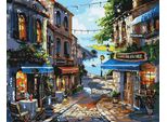 Dipingere Con I Numeri Immagini Per Dipingere - Ristorante In Riva Al Mare 50X40 Cm