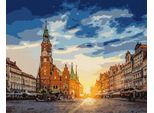 Pittura Da Numeri Con Telaio Quadri Da Dipingere - Piazza Del Mercato Di Breslavia 50X40 Cm