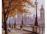 Quadro Con Cornice Quadri Per Dipingere - Autunno A Londra 50X40 Cm