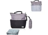 Borsa Fasciatoio Lorelli Laura, 2 Tasche Esterne, Zip, Fasciatoio Nero