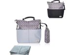 Borsa Fasciatoio Lorelli Laura, 2 Tasche Esterne, Zip, Fasciatoio Grigio