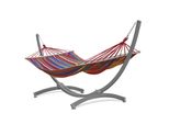 Amaca Potenza Con Telaio Per Due Persone Amaca Con Barra 220X160 Cm I Telaio Zincato 350 Kg