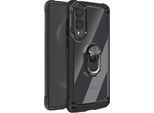 Avizar, Cover Samsung Galaxy S25 Edge Supporto Video Ad Anello Magnetico, Nero