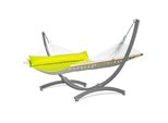 Amaca Potenza Con Telaio Per Due Persone Amaca Con Barra 210X140 Cm I Telaio Zincato 350 Kg