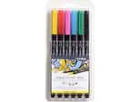 Lyra Aqua Brush Duo Marcatore Colori Assortiti 6 Pz