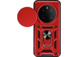 Mayaxess, Cover Per Honor Magic 7 Pro Supporto Ad Anello Con Protezione Della Fotocamera, Rosso
