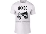 Ac/Dc TričKo For Those About To Rock Bianco 2XL