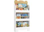 Aiyaplay Scaffale Per Bambini Scaffale Per Bambini Con 3 Ripiani Scaffale In Legno Scaffale Per Giocattoli Scaffale Per Libri Scaffale In Piedi Scaffale Per La Stanza Dei Bambini Scaffale Per La Stanza Dei Bambini Stanza Dei Giochi 55X15X110Cm Bianco