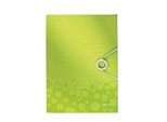 Cartella Angolare Leitz Wow Din A4 Pp Verde Metallizzato