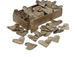 80 Cuoricini In Corteccia Di Betulla Ø 5 Cm - Decorazione Sparsa, Decorazione Per Matrimoni