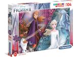 Clementoni Puzzle Glitterato Disney Frozen 2, 104Pz.