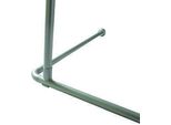 Supporto A Soffitto Per Binario Per Tenda Doccia Alu Argento Opaco 55 Cm