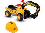 Escavatore Da Seduti Costway Con Vano Portaoggetti Incorporato, Escavatore Per Bambini Con Clacson, Escavatore Giocattolo, Escavatore Di Sabbia, Escavatore Cavalcabile, Escavatore A Pala, Escavatore Cavalcabile Per Bambini A Partire Da 3 Anni, Incluso Pietra E Casco
