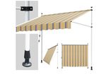 Jiubiaz Tenda Da Sole A Morsetto Tenda Da Sole Retrattile Tenda Da Sole Protezione Solare Balcone Senza Foratura 350X120Cm