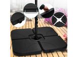 Yakimz 4X Supporto Per Ombrellone Da Balcone Supporto Per Ombrellone Riempibile Peso Dell'ombrellone Fino A 80Kg