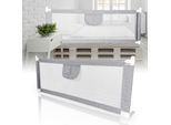 Jiubiaz Protezione Letto Bambini 180Cm Protezione Anticaduta Letto Bambini, Spondina Regolabile In Altezza Per Letto Famiglia E Culla