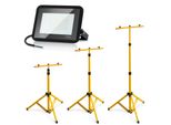 Jiubiaz Led Proiettore Con Treppiede Lavoro Luci Faretto Hotel Costruzione Proiettore 2X30W Bianco Freddo