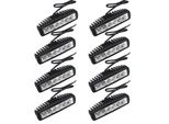 Jiubiaz Led Luce Da Lavoro 12V 24V Led Faro Trattore Luce Da Lavoro, Led Faro 12V Trattore Per Offroad, Suv, Atv, Led Faretto Auto 18W, 8 Pezzi