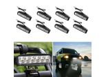 Jiubiaz Led Luce Di Lavoro 12V 24V Led Faro Trattore Luce Di Lavoro, Led Faro 12V Trattore Per Offroad, Suv, Atv, Led Faretto Auto 18W, 10 Pezzi