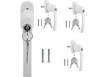 Tolletour Maniglia Della Finestra Serratura Della Finestra Maniglia Della Porta Del Balcone Design Alluminio Bloccabile Bianco Maniglia Con Chiave Uguale 4X