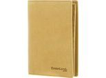 Greenland Nature Pelle Caso Di Identificazione Passport / Document Case Safran Senape
