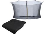 Rete Di Sicurezza Per Trampolino Elastico Ø 183-427 Cm Per 6-8 Pali Rete Di Ricambio 2224, Misura:404 Cm/ 8 Pali