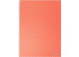 Esselte Wiro Cartone Maniche Colore Breeze A 4 Corallo A Scacchi Taccuino Arancione Arancione Taglia Unica