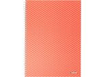 Esselte Wiro Cartone Maniche Colore Breeze A 4 Corallo A Righe Notebook Arancione Arancione Taglia Unica