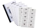 Durable Set Di Portanome 54X90 Mm Con Combi Clip Busta 20 Pezzi, 20 Pezzi, Colorato, 869900