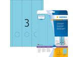 Etichette Per Cartelle Blu 61X297Mm Speciale A4 Pu=32X60 Pezzi