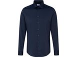 Seidensticker Business Camicia Da Uomo A Maniche Lunghe New Kent Slim-Fit Navy 40