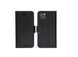DBRAMANTE1928, Custodia Folio Per Apple Iphone 14 Plus In Pelle Copenhagen Con Portacarte, Nero