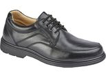Roamers - Scarpe Da Uomo In Pelle DF2041 (43 Eu Extra Large) (Nero)