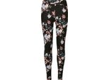 Urban Classics Ladies Soft Aop Leggings Blacksoftflower - L