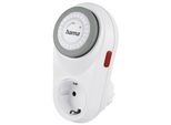 Hama Timer Meccanico Curvo Per Interni, Intervalli Di 15 Minuti, Bianco (00223302)