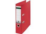 Leitz 1018-00-25 1018 Cartella Di Qualità Recycle 180° - A4, 80 Mm, Neutra, Rossa
