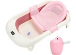 Tolletour Vasca Da Bagno Per Bambini Vasca Da Bagno Da Viaggio Ergonomica Pieghevole Con Termometro