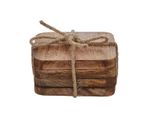 Sottobicchiere Decorazioni In Mica Duko 4 Pezzi (10 X 10 X 5 Cm)