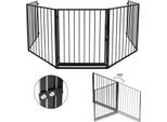 Fiqops Cancelletto Di Sicurezza Per Caminetto 305 Cm Cancelletto Barriera Per Bambini Cancelletto Di Sicurezza Per Forno Cancelletto Di Sicurezza Per Box Porta Di Sicurezza