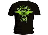 Green Day - Maglietta Uomo/Donna Unisex RO2348 (Xxl) (Nero/Verde)