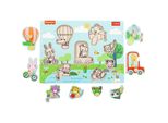 Trefl Fisher Price, Puzzle In Legno Con Animali