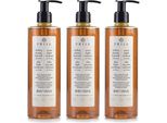 Sapone Liquido Prija Al Ginseng 380 Ml A Pompa - Set Di 3 Pezzi