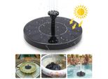 Jiubiaz Fontana Solare Giardino Pompe Pompa Solare 190L/H Fontana Solare, 7V 1.5W Pompa Solare Pompa Fontana Caratteristica Acqua Solare, Giardino Pannello Solare Monocristallino