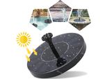 Yakimz Pompa Solare Pompe Da Giardino 190L/H 7V/1.5W Fontana Fontana Pompa Stagno Moduli Solari Stagno Acqua Caratteristica Fontana Solare