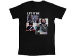 The Beatles - Maglietta "Let It Be"" Per Uomo/Donna Unisex RO2119 (Xl) (Nero)"