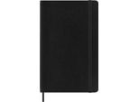 Moleskine 12 Mesi Calendario Settimanale 2024, L/A5, 1 Wo = 1 Pagina, Pagina A Righe Destra, Copertina Morbida, Nero
