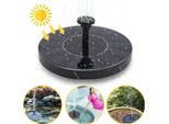 Jiubiaz Fontana Solare All'aperto Pompa Stagno Solare Con 1,5W Pannello Solare Pompa Solare Pompa Acqua Fontana Galleggiante Per Giardino Laghetto Fontana Serbatoio Pesce Piccolo Stagno